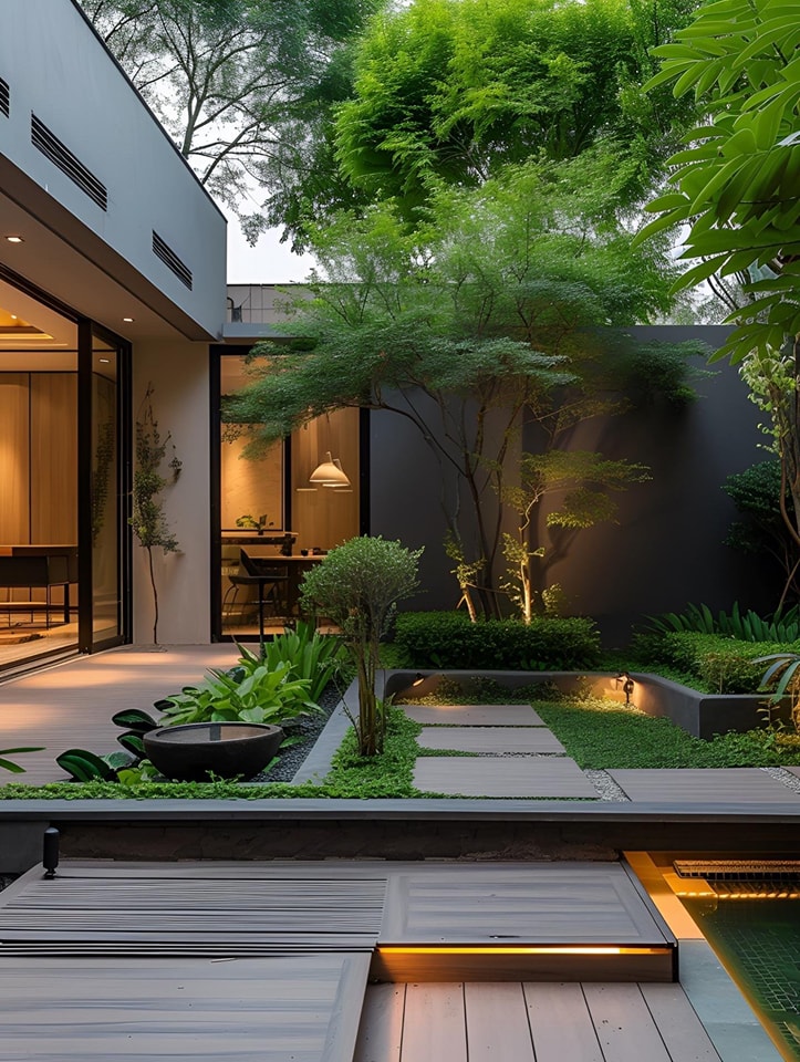 Thiết kế sân vườn hiện đại
